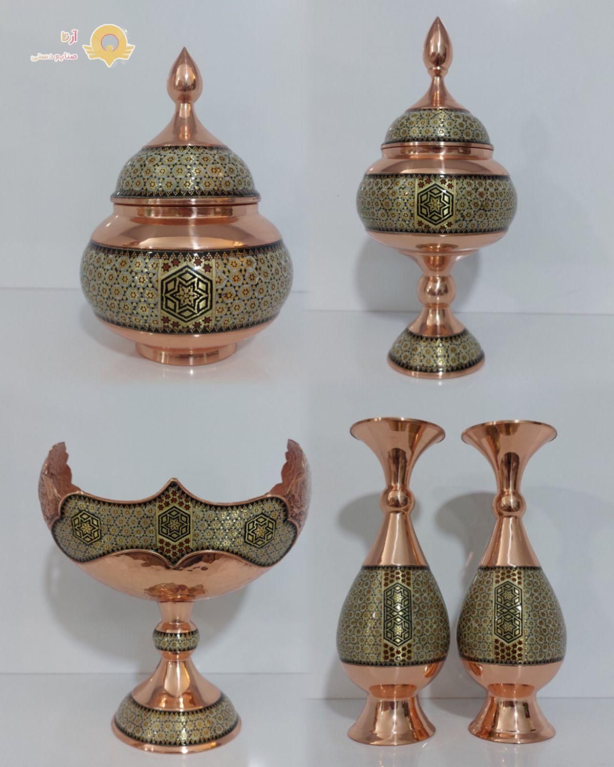 صنایع دستی  مس و فیروزه خاتم الماس تراش پرداز|صنایع دستی و سایر لوازم تزئینی|اصفهان, درب سیبه علیا|دیوار