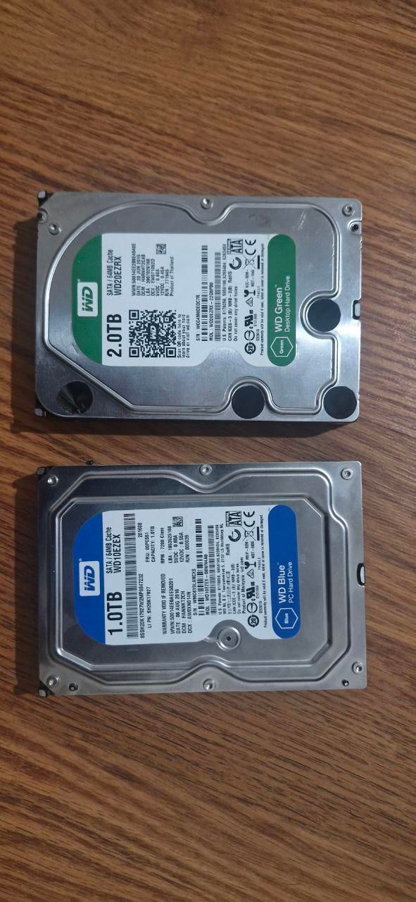 هارد 1TB WD Blue و 2TB WD Green|قطعات و لوازم جانبی رایانه|تهران, گمرک|دیوار