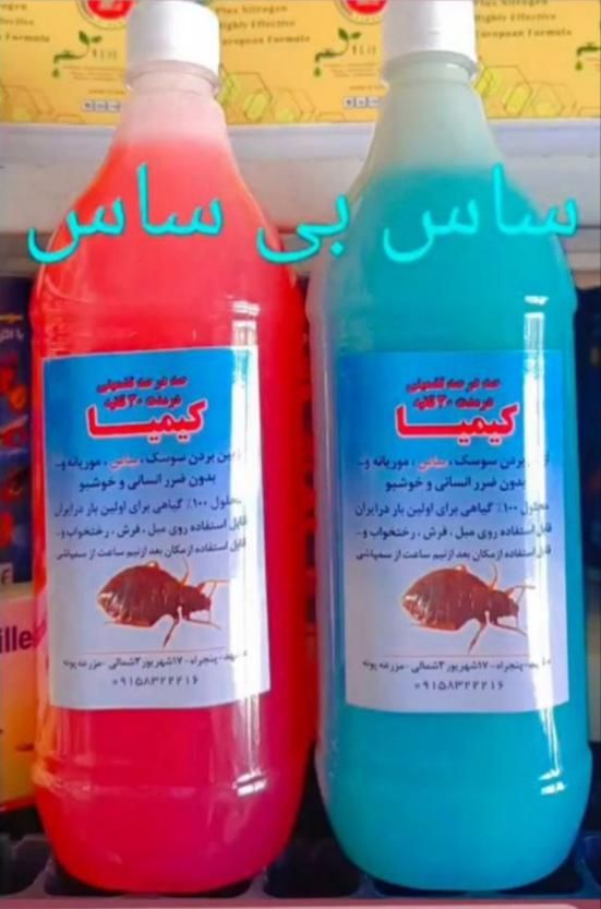 سم پاشی محلول ساس کیمیا معجزه‌گر بی رقیب|عمده‌فروشی|مشهد, هفده شهریور|دیوار