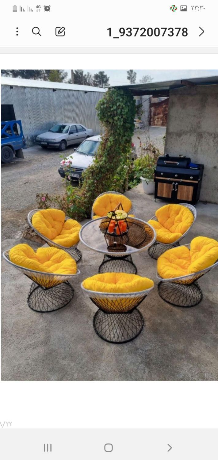 صندلی و میز تاشو وصندلی باغی و ویلایی|صندلی و نیمکت|نجفآباد, |دیوار