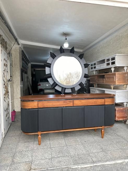 آینه و کنسول مدل خورشیدی|بوفه، ویترین، کنسول|تهران, شهرک ولیعصر جنوبی|دیوار