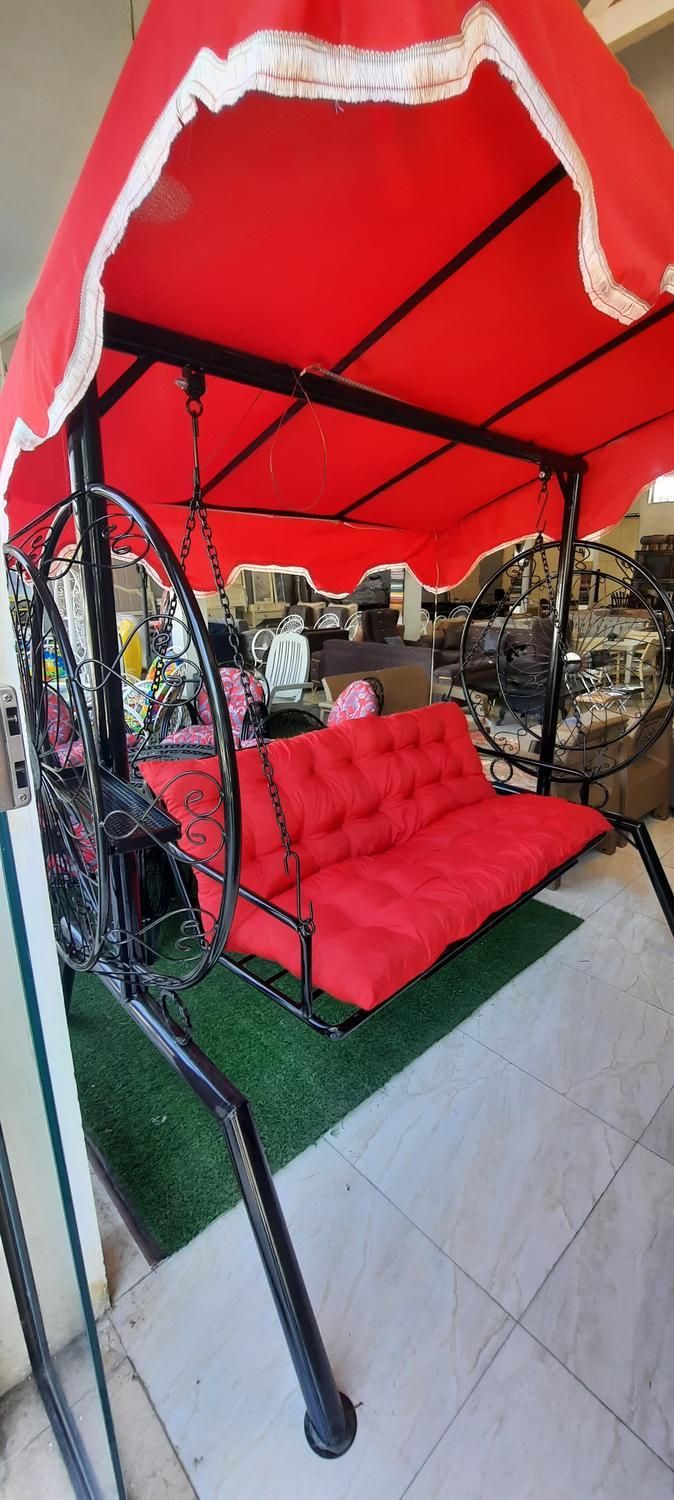 تاب ۳نفره باغ فضای باز.تاب باغی،چتر،فوتبال دستی|اسباببازی|دزفول, |دیوار