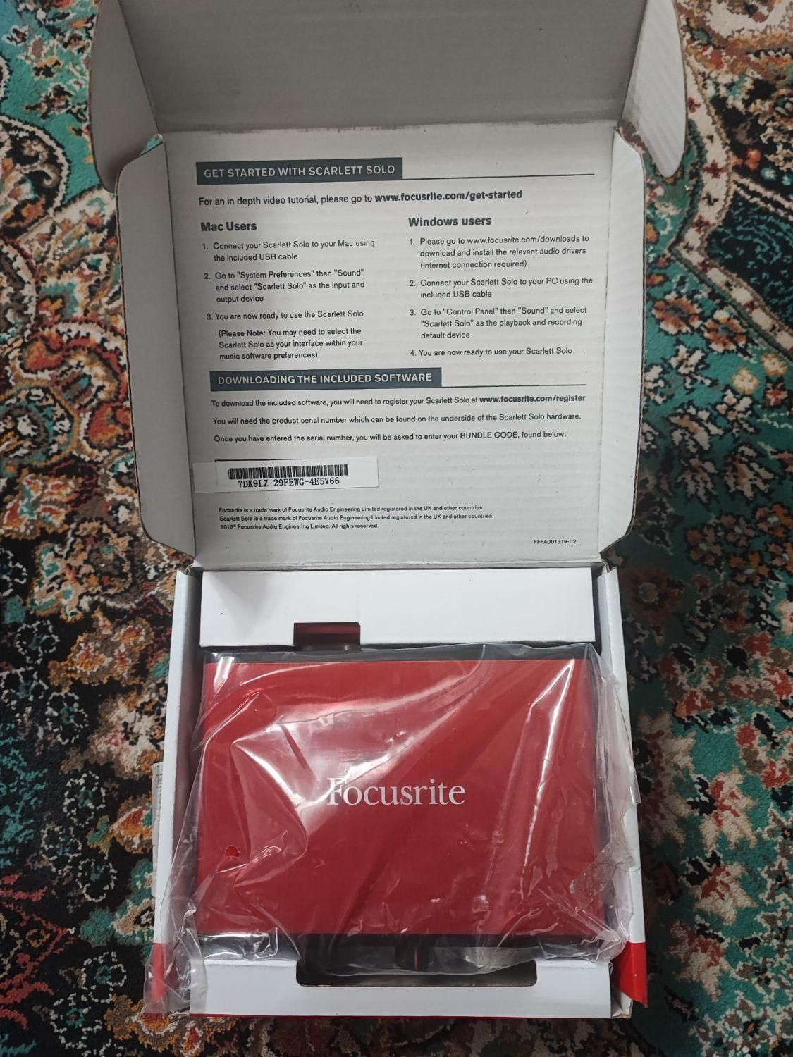کارت صدا استودیویی Focusrite scarlett solo G2|آلات موسیقی|کرمان, |دیوار