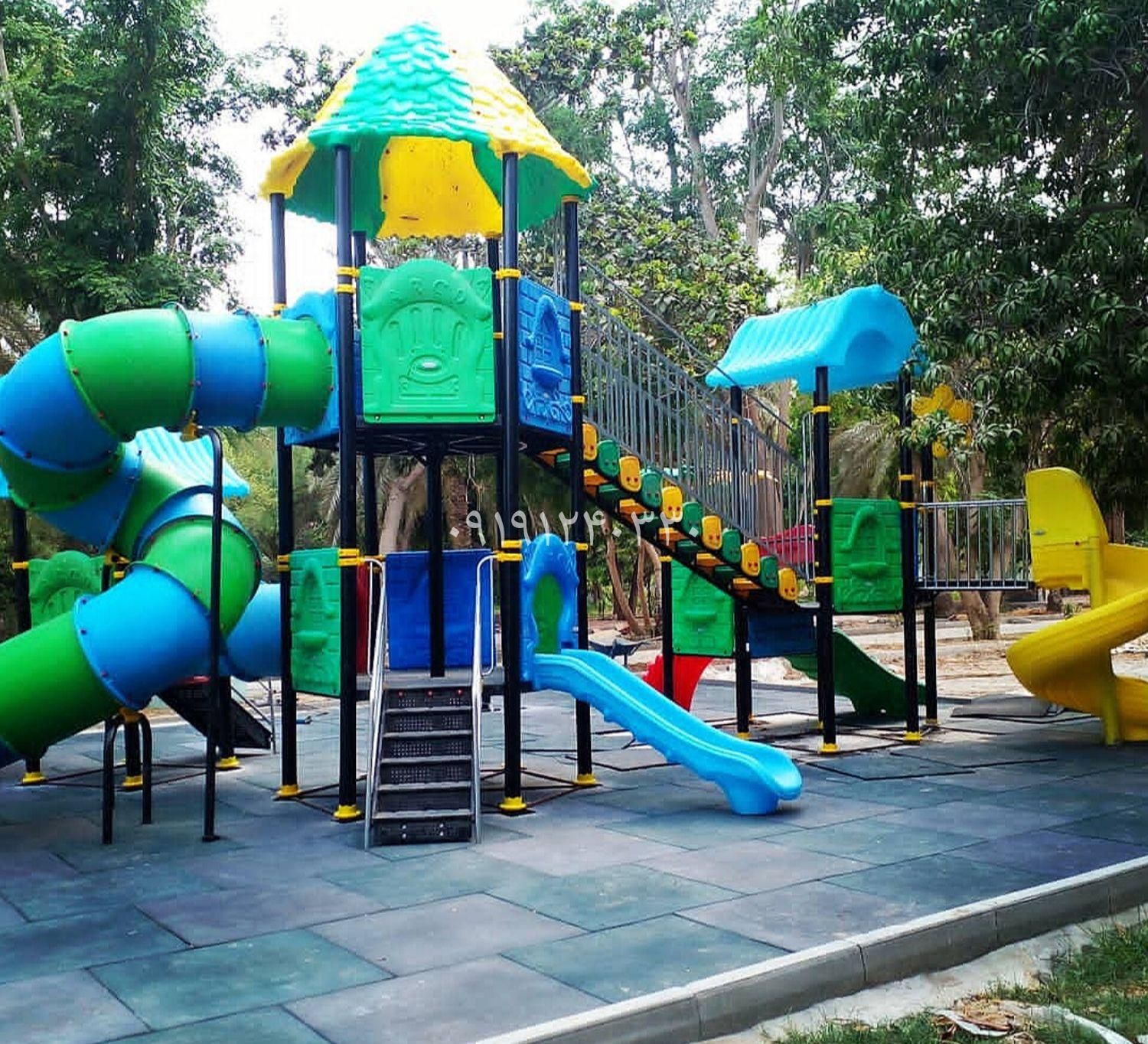 مجموعه بازی تاب و سرسره پارکی ویلایی باغی فضای باز|اسباب‌‌بازی|کرمان, |دیوار