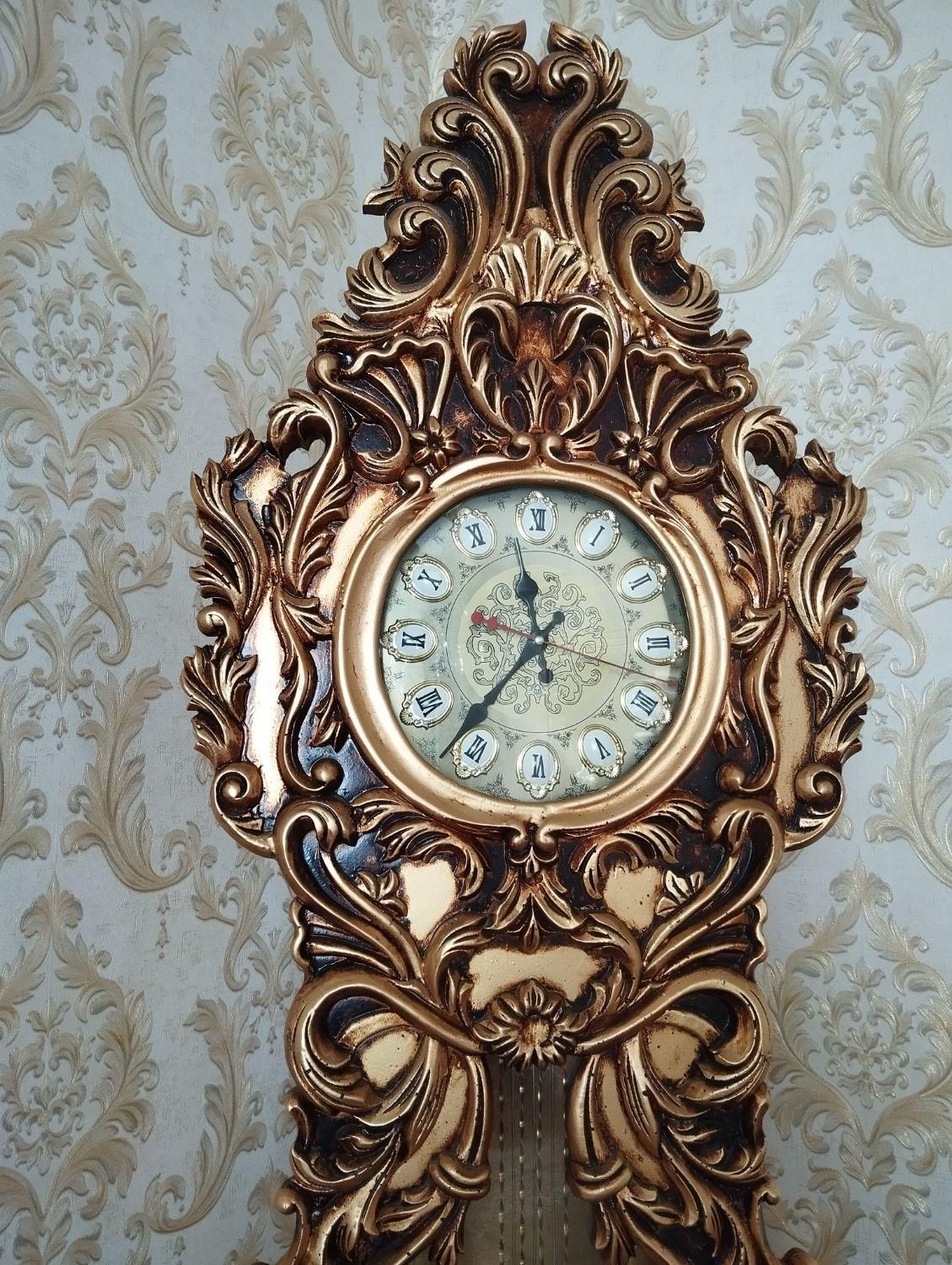 ساعت ایستاده طلایی|ساعت دیواری و تزئینی|نظرآباد, نظرآباد|دیوار