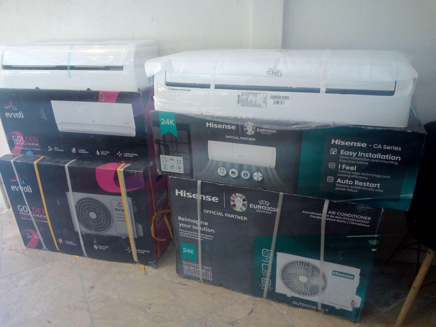 کولرگازی هایسنس‌ اسپیلت‌کولر گازی2418/12 پخش|کولر گازی و فن‌کوئل|مشهد, کلاهدوز|دیوار