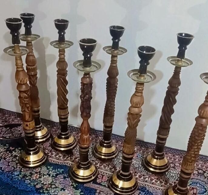 قلیان رخ.تنه اصل مغز گردو.عکسها گویای همچی هست.|صنایع دستی و سایر لوازم تزئینی|گنبد کاووس, |دیوار