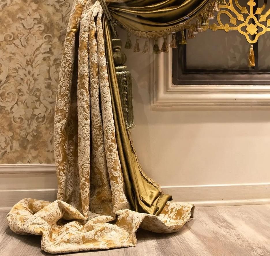 پرده پارچه ای مخمل ترکیه|پرده، رانر، رومیزی|تبریز, |دیوار