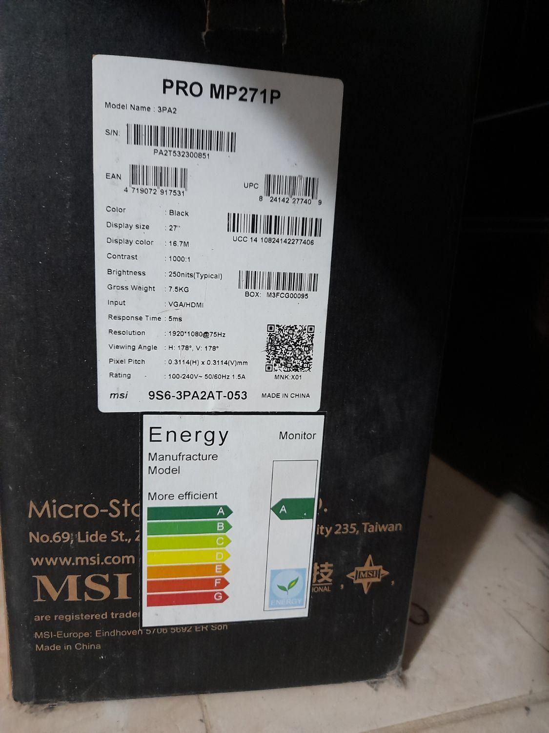 مانیتور  ۲۷ اینچ msi|قطعات و لوازم جانبی رایانه|اصفهان, ملاصدرا|دیوار
