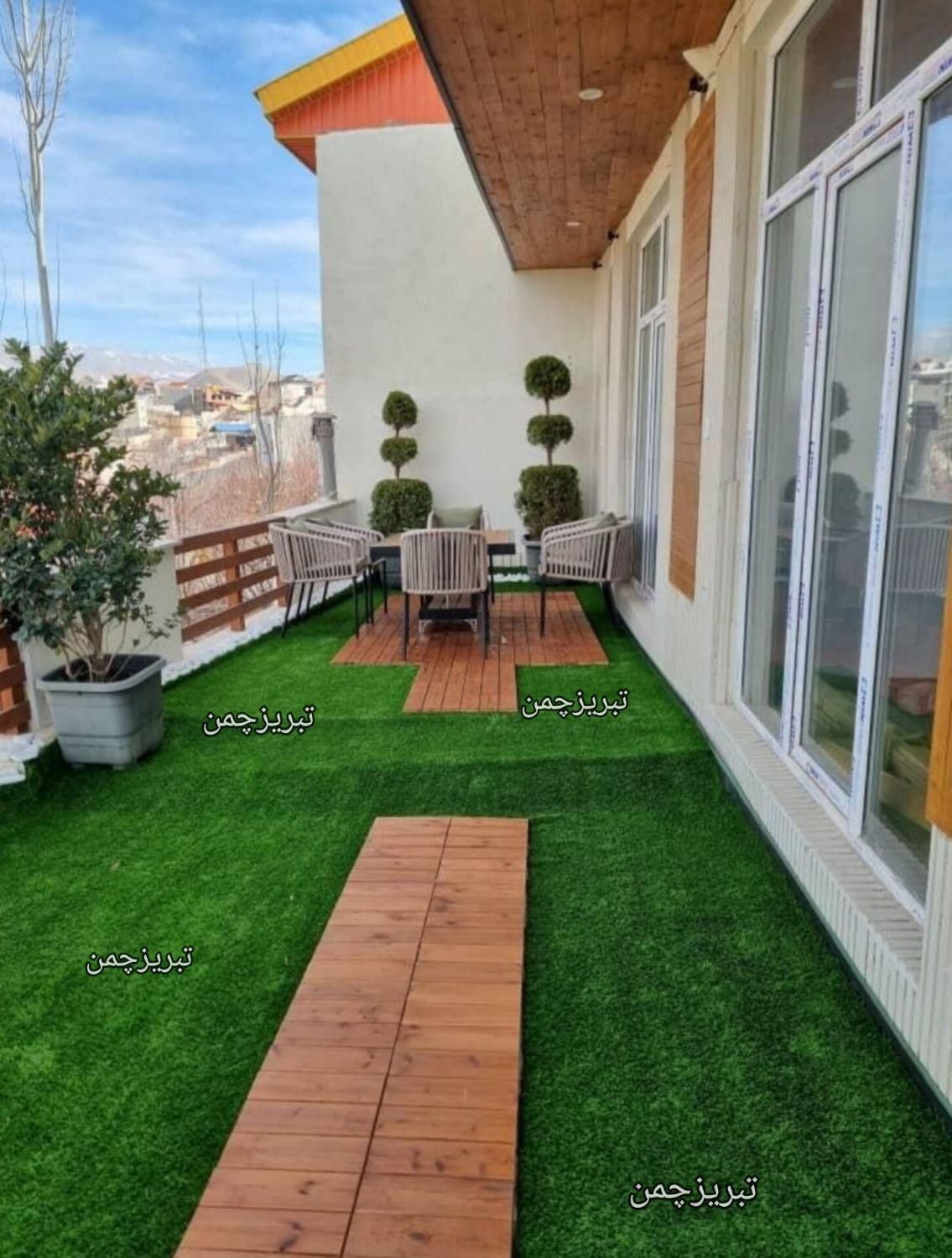 چمن تبریزی همه نوع /چمن /مصنوعی موجوده|خدمات باغبانی و درختکاری|تبریز, |دیوار