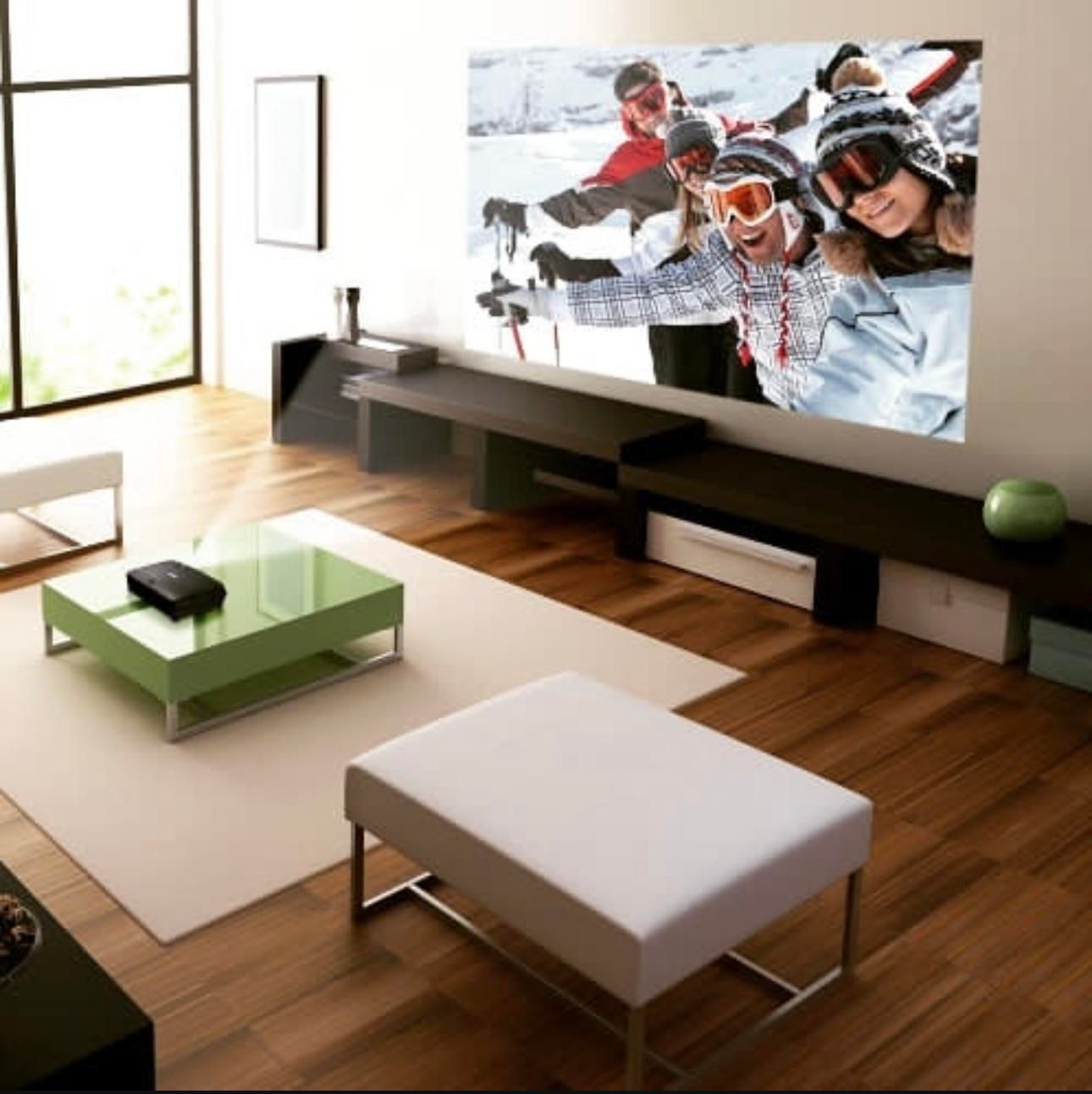 ویدیو پروژکتور سینما در خانه دیتا پروژکتور با پرده|تلویزیون و پروژکتور|شیراز, زرهی|دیوار