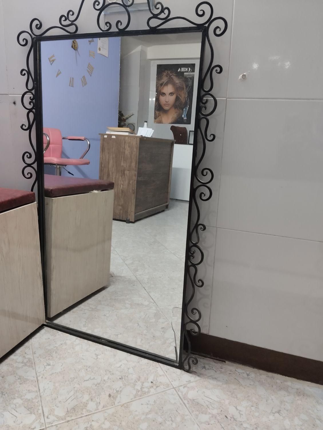 آینه با قاب فرفورژه 3عدد لطفا خوب بخونید|لوازم سرویس بهداشتی|سمنان, |دیوار