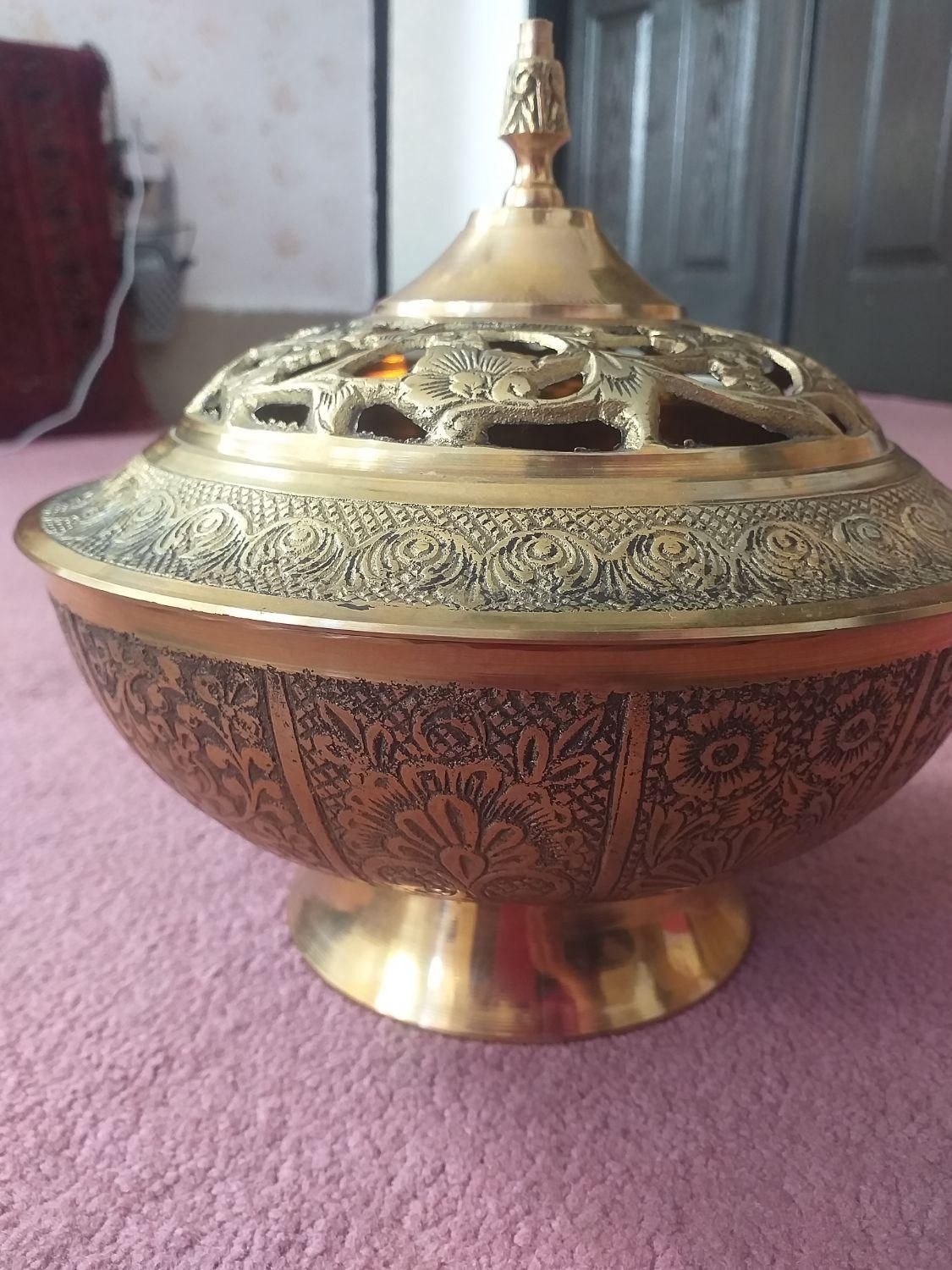 شکلات خوری برنجی هندی نو|صنایع دستی و سایر لوازم تزئینی|فولادشهر, مسکن مهر فولادشهر|دیوار