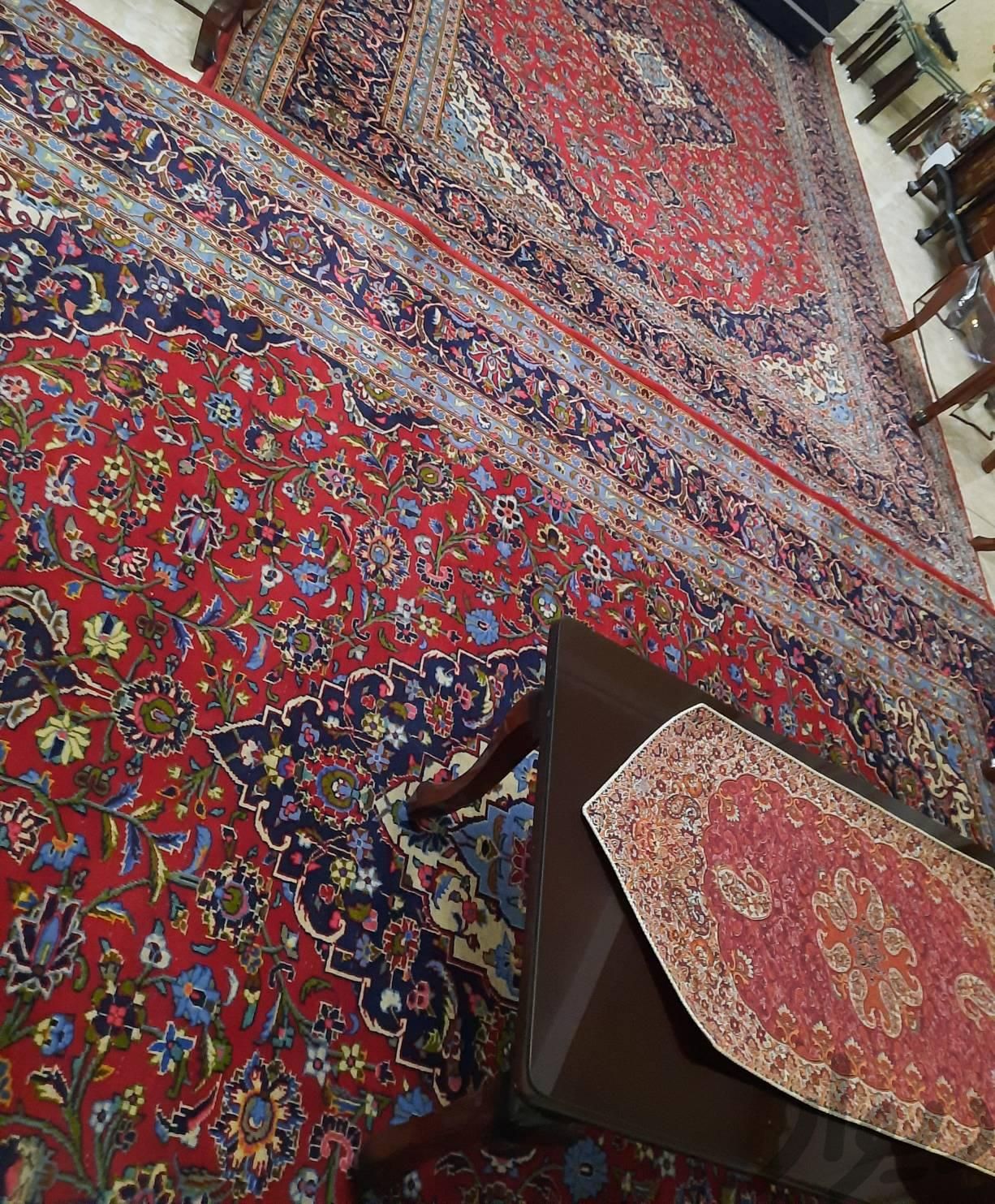 دو تخته فرش ۹ متری دستبافت کاشان استفاده شده|فرش|تهران, توحید|دیوار