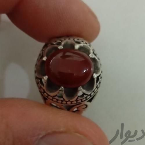 انگشتر یمنی رکاب نقره 925 سنگ جیگری|جواهرات|اصفهان, کلمان|دیوار