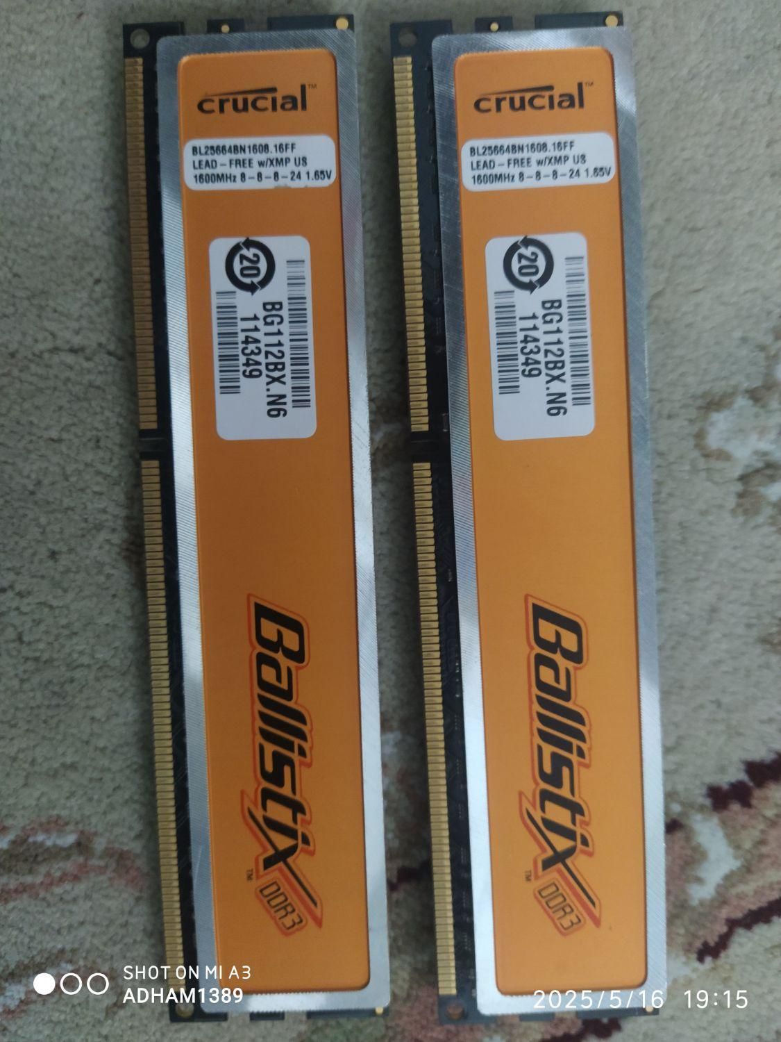 4 گیگ رم دوکاناله ddr3 ترو تمیز کم کارکرد(توضیحات)|قطعات و لوازم جانبی رایانه|شهریار, |دیوار