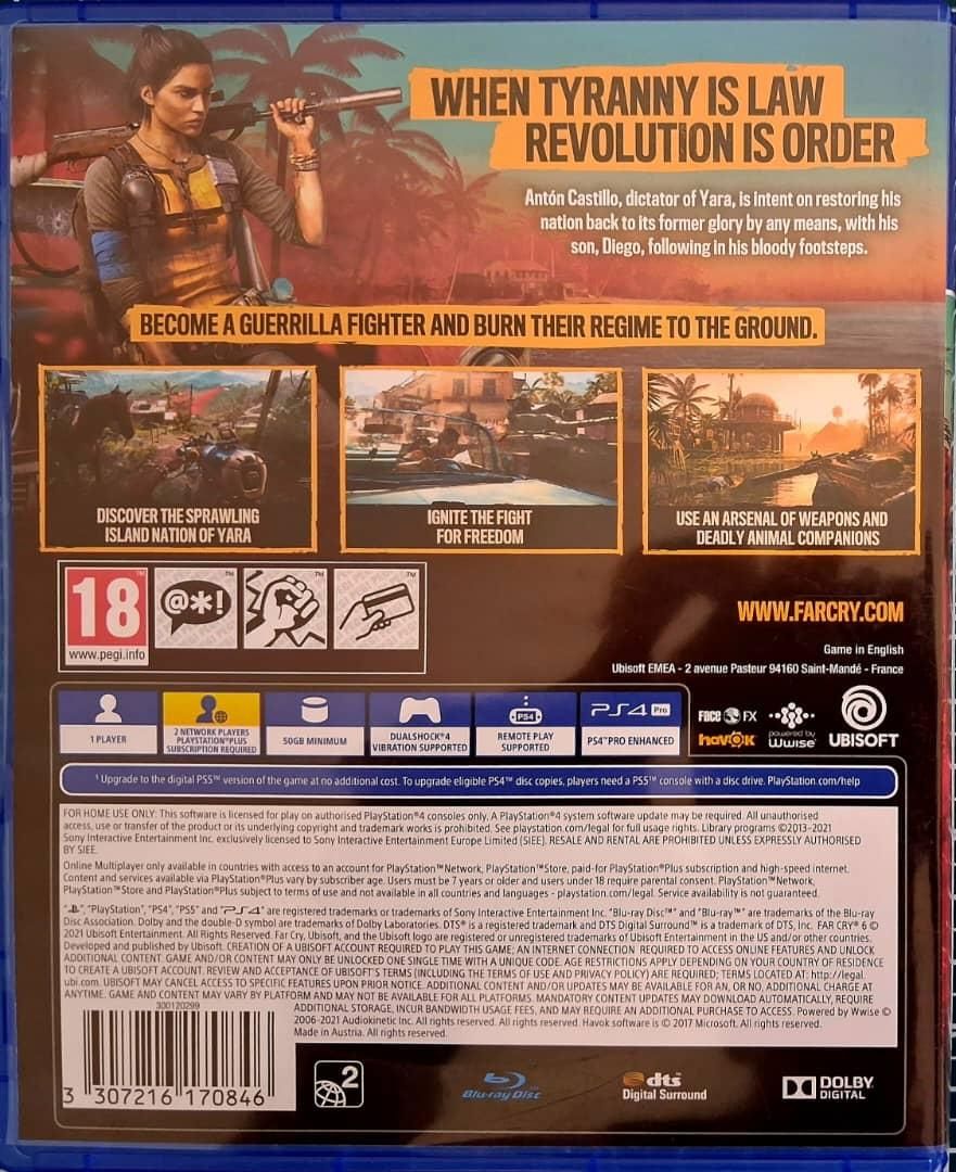 FARCRY6 PS4(فارکری 4) مخصوص ps4 و ps5|کنسول، بازی ویدئویی و آنلاین|لار, |دیوار