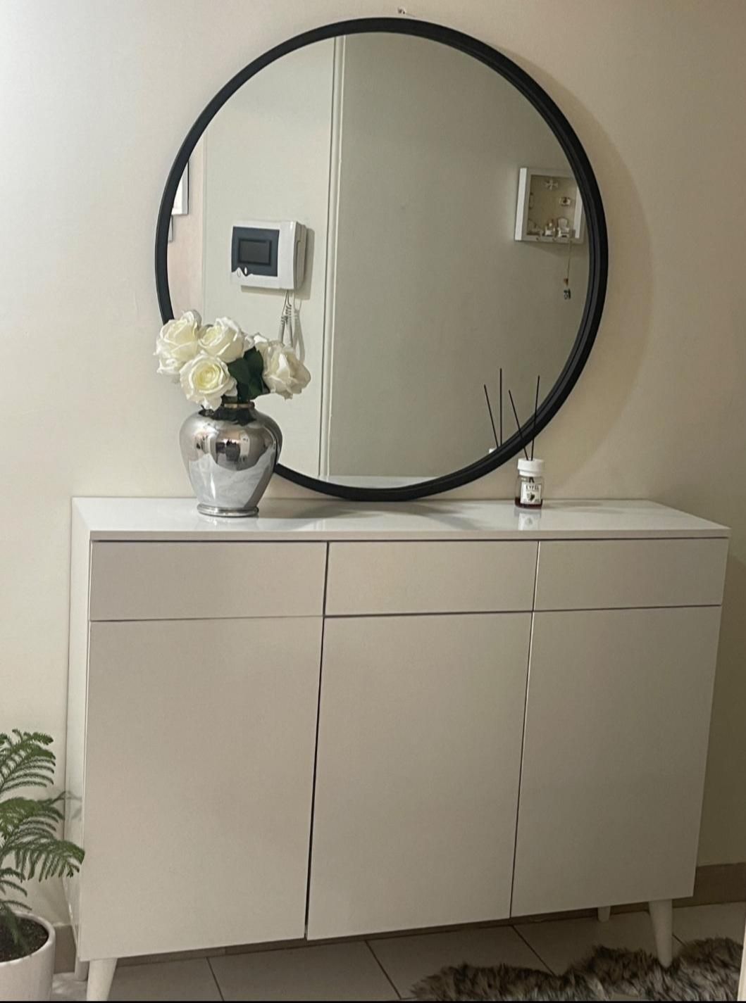 آینه گرد قاب فلزی|آینه|تهران, نیروی هوایی (پیروزی)|دیوار