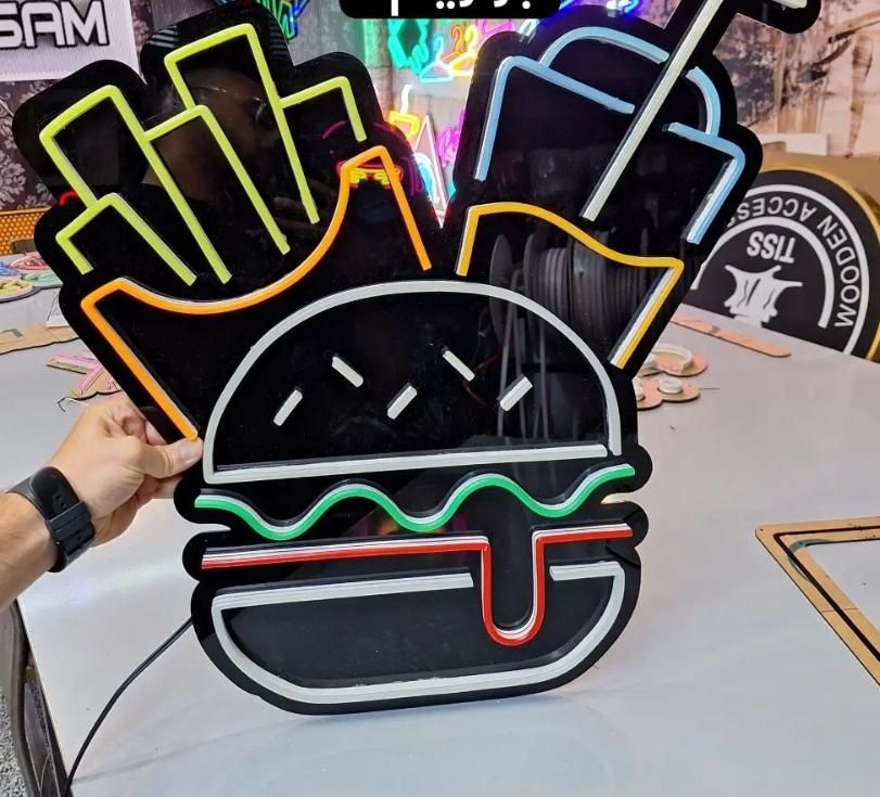 تابلو چنلیوم.نئون.پرچم ساحلی.پلکسی.|خدمات پیشه و مهارت|بم, |دیوار