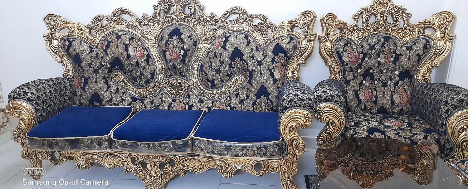 مبل سلطنتی ۹ نفره|مبلمان خانگی و میز عسلی|تهران, امام زاده حسن|دیوار