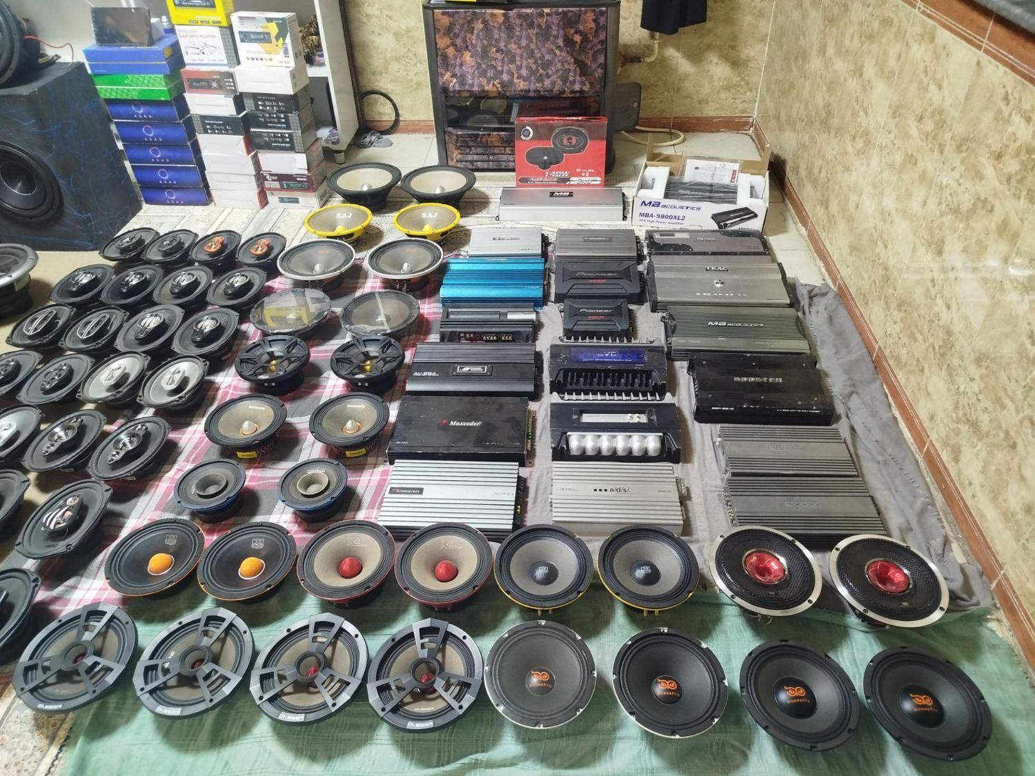 سیستم صوتی امپلی ساب ظبط باند میدرنج خازن مانیتور|قطعات یدکی و لوازم جانبی|کرمانشاه, |دیوار