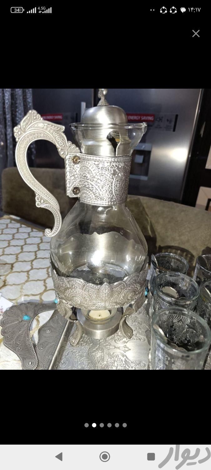 سرویس چایخوری نگین دار سیلیویا|ظروف سرو و پذیرایی|تهران, سعیدآباد|دیوار