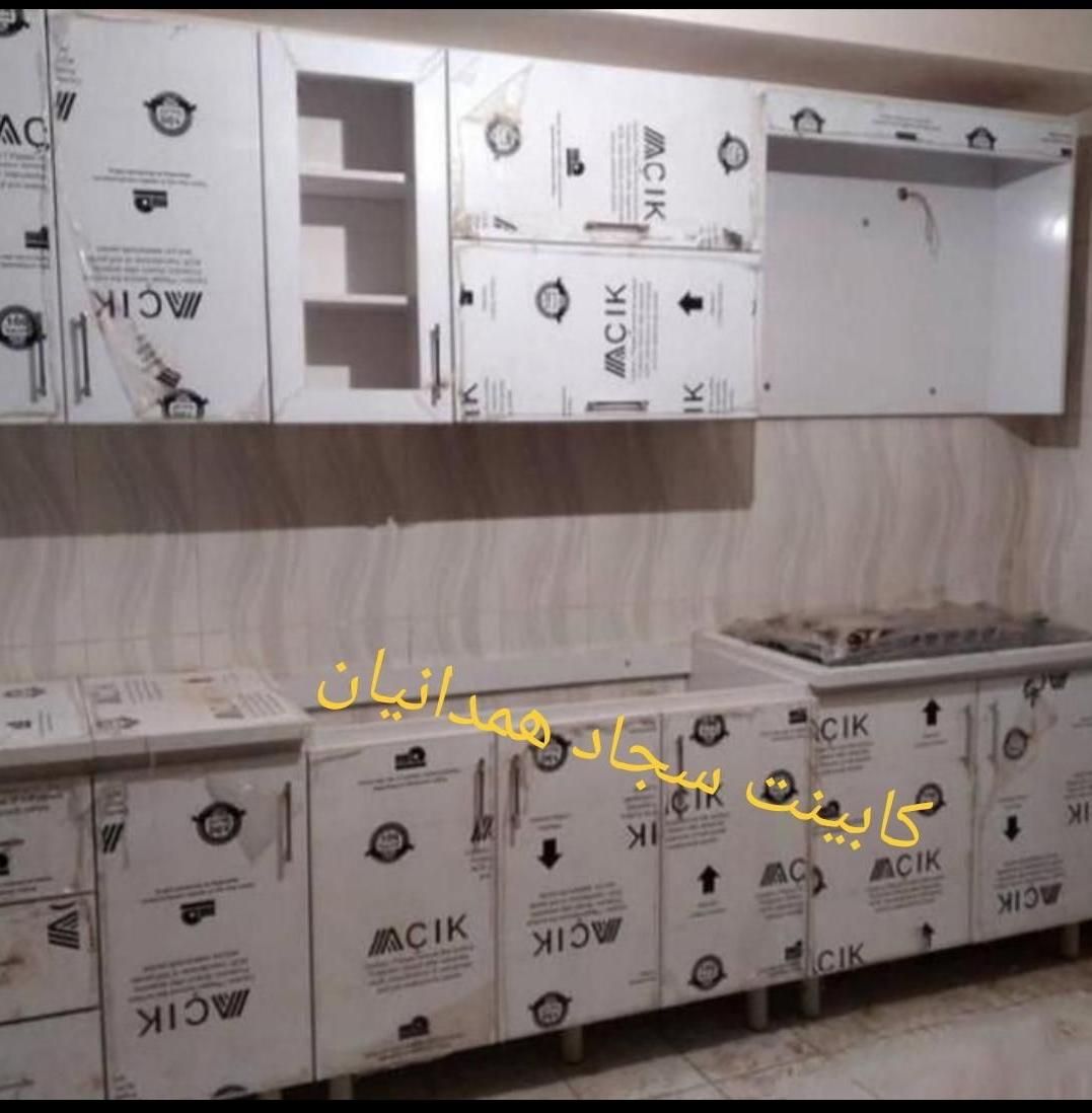 کابینت آماده تحویل* نصب یکروز* در رنگهای متمایزه|مصالح و تجهیزات ساختمان|بناب, |دیوار