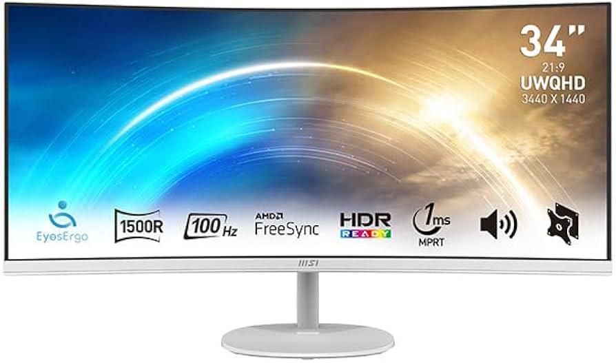 مانیتور MSI مدل MP341CQWE2 34inch 2k 100hz|قطعات و لوازم جانبی رایانه|مشهد, کوه سنگی|دیوار