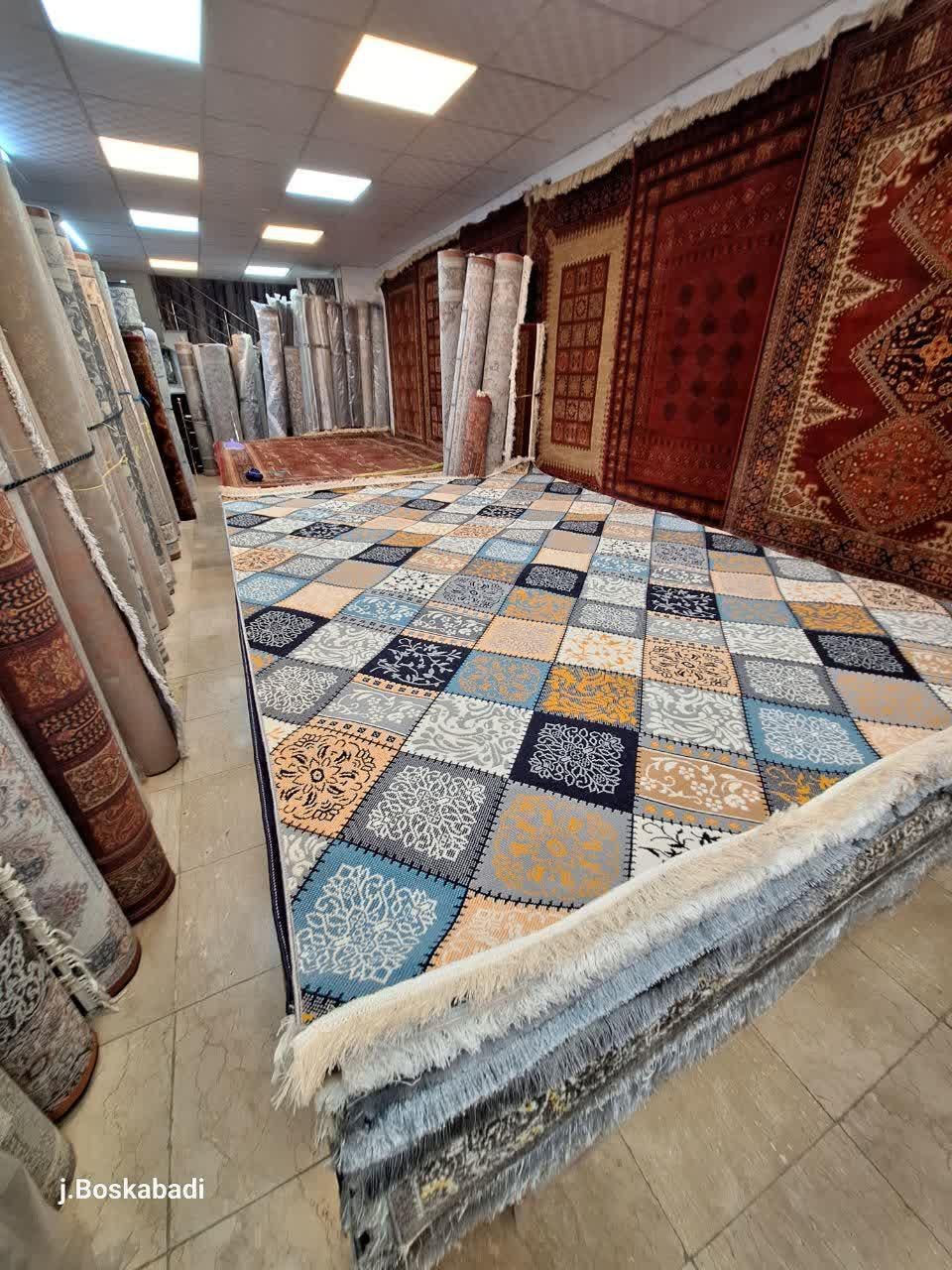 گلیم ۹متری لوزی کد 003|گلیم، جاجیم، گبه|مشهد, امیر|دیوار