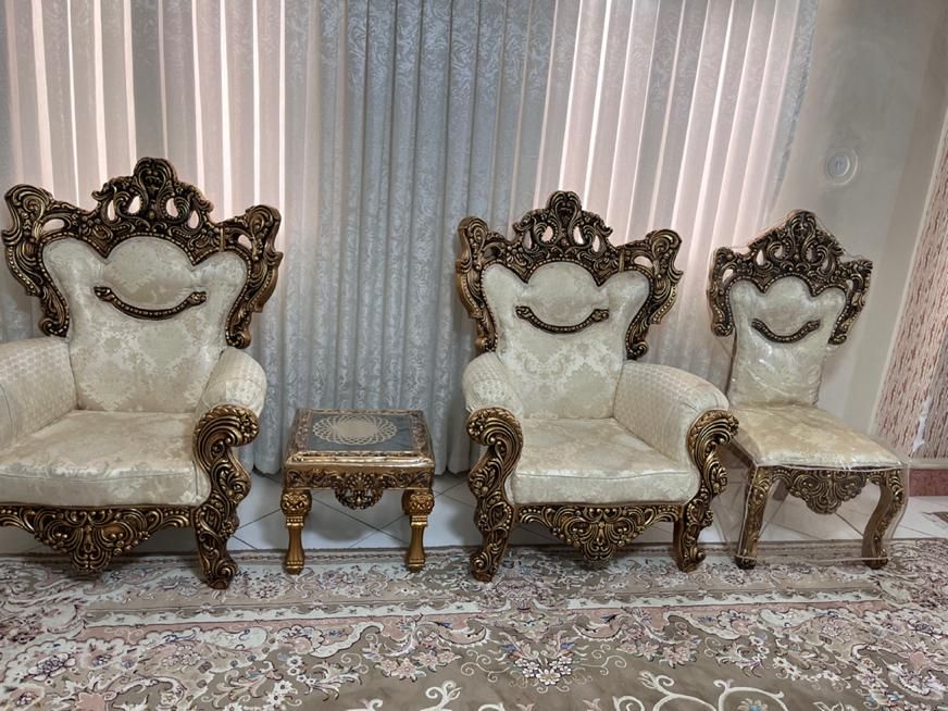 مبلمان سلطنتی ۹نفره گل داماس|مبلمان خانگی و میز عسلی|فردیس, |دیوار