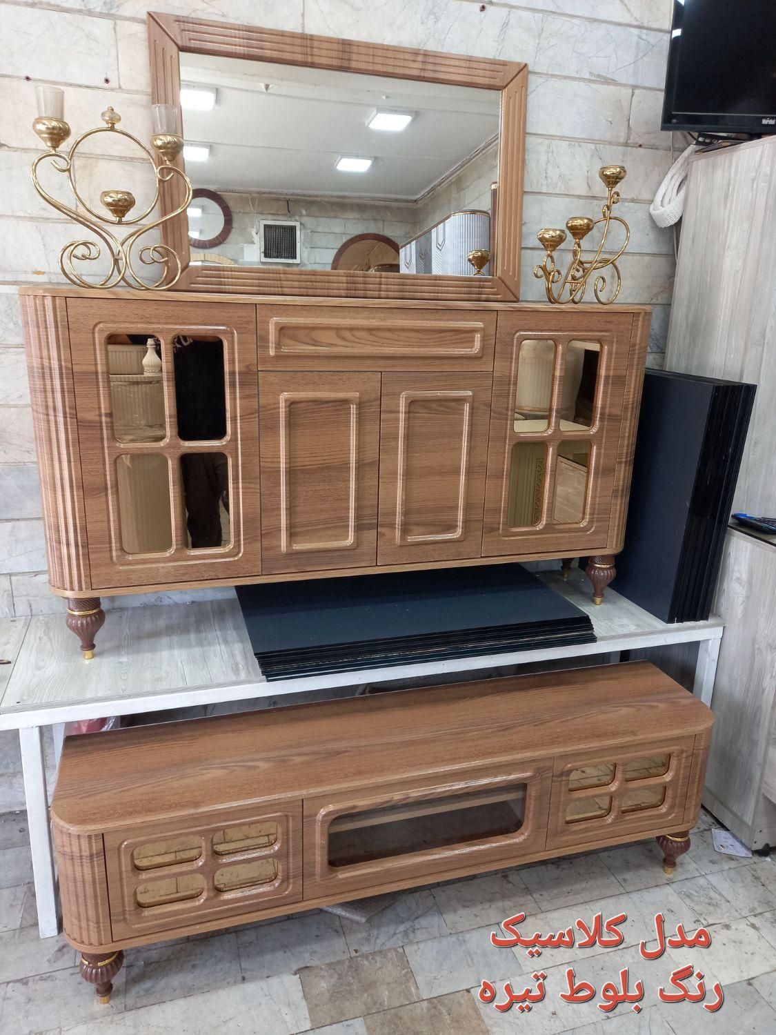 آینه کنسول کلاسیک|بوفه، ویترین، کنسول|مشکین‌دشت, |دیوار