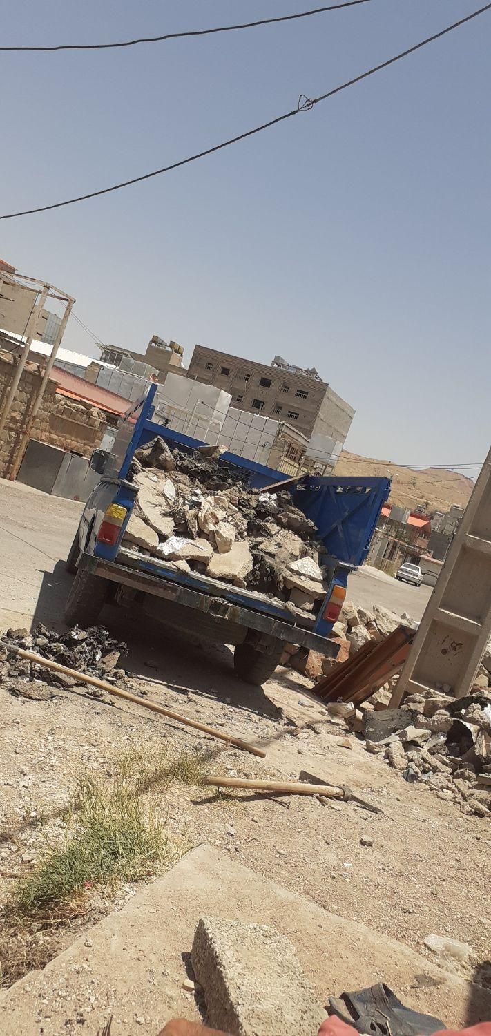 نیسان جکی حمل انواع مصالح ونخاله همراه باکارگر|خدمات حمل و نقل|مسجد سلیمان, |دیوار
