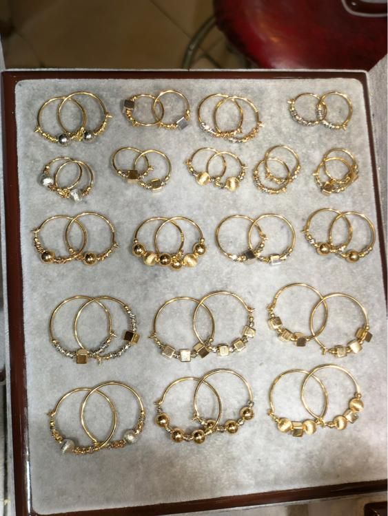 گوشواره حلقه ایی مدل اکسترا|جواهرات|کاشان, بازار کاشان|دیوار