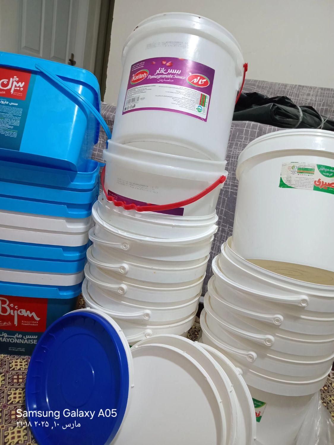 سطل و دبه پلاستیکی مواد غذایی|ظروف نگهدارنده، پلاستیکی، یک‌بارمصرف|محمدیه-قزوین, |دیوار