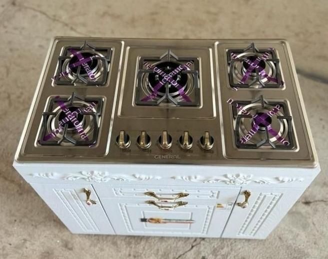 اجاق گاز کابینتی رنگبندی وطرح‌ متنوع مدل چدن گرد۹۹|اجاق گاز و لوازم برقی پخت‌وپز|رشت, رشتیان|دیوار