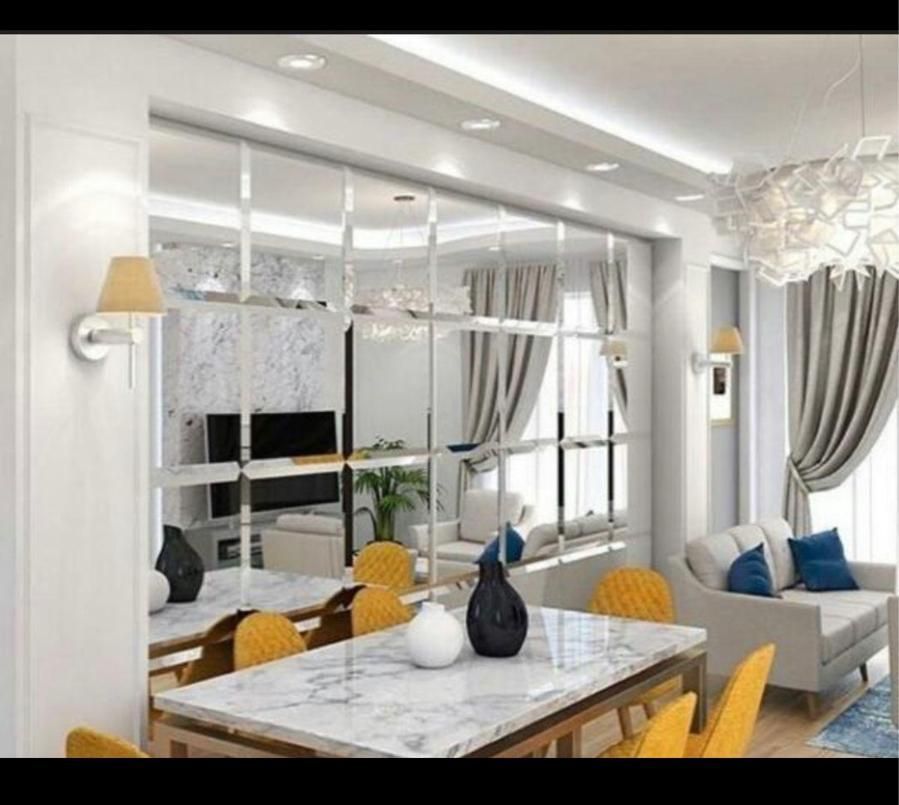 آینه دکوراتیوطرح مربع مستقیم کارخانه کیفیت بالا|آینه|تهران, ستارخان|دیوار