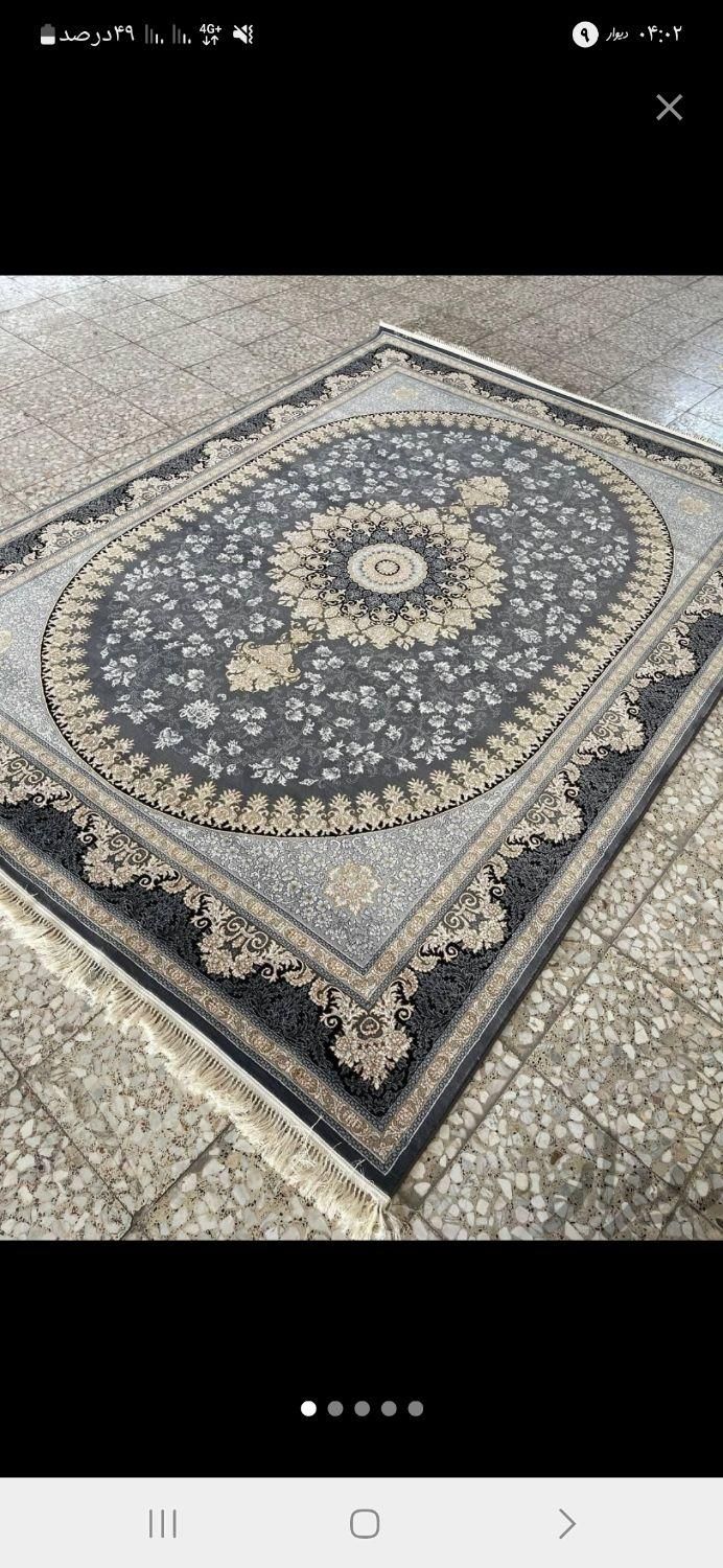 فرش9متری700شونه8عددآکبندمناسب برای عروس داماد طوسی|فرش|اردبیل, |دیوار