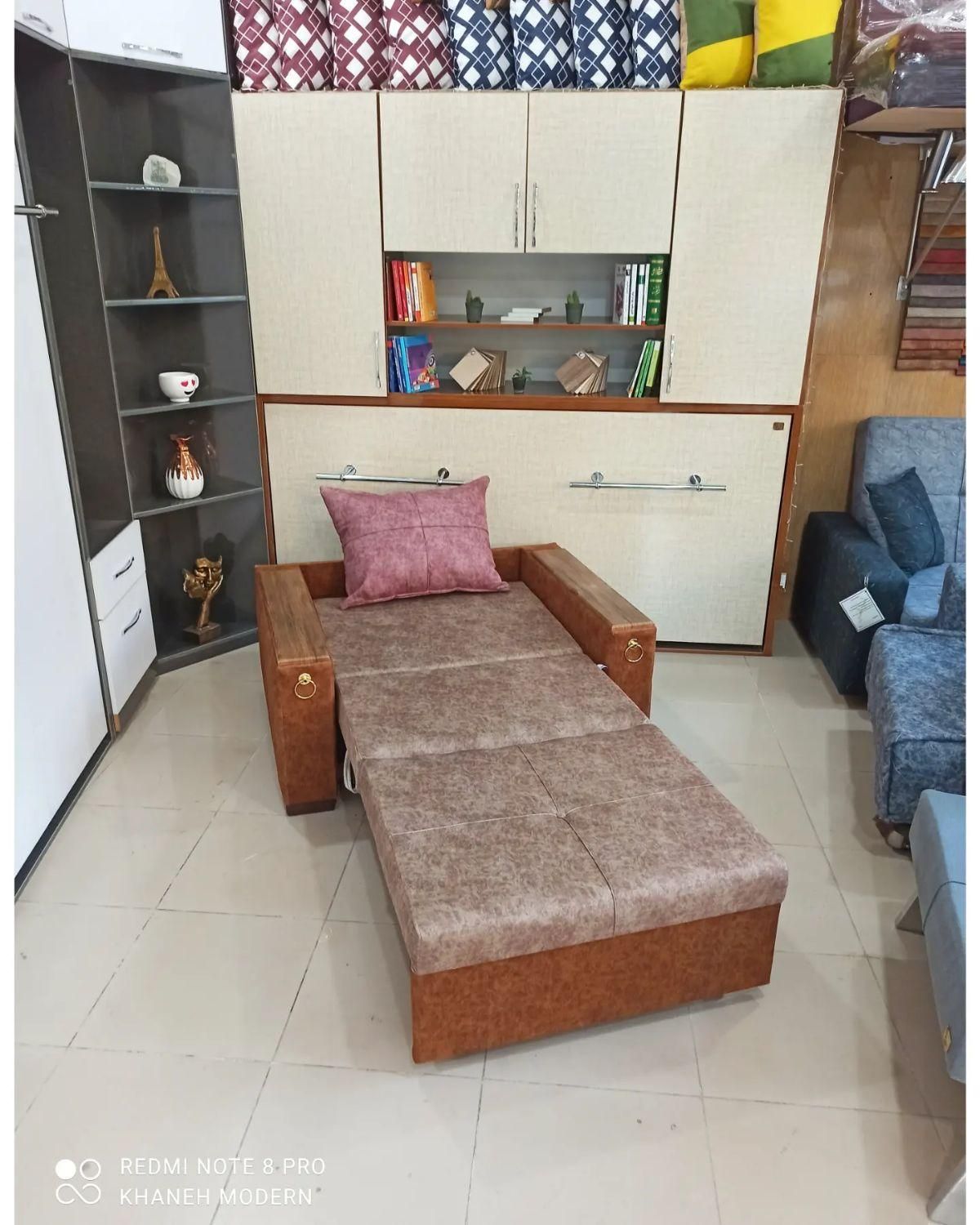 مبل تختخوابشو بدنه استیل/تختشو یکنفره صادراتی/کمجا|مبلمان خانگی و میز عسلی|کرمانشاه, |دیوار