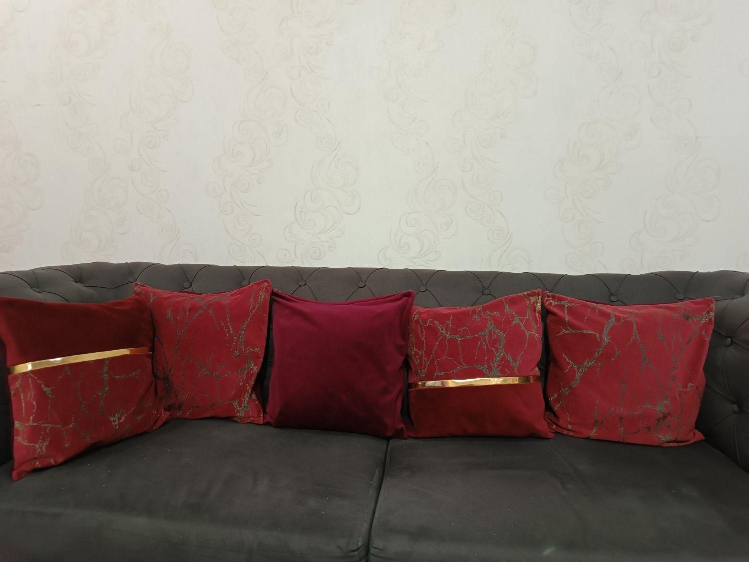 کاور کوسن وست رومیزی ۴ تیکه مخمل|پرده، رانر، رومیزی|تهران, پامنار|دیوار