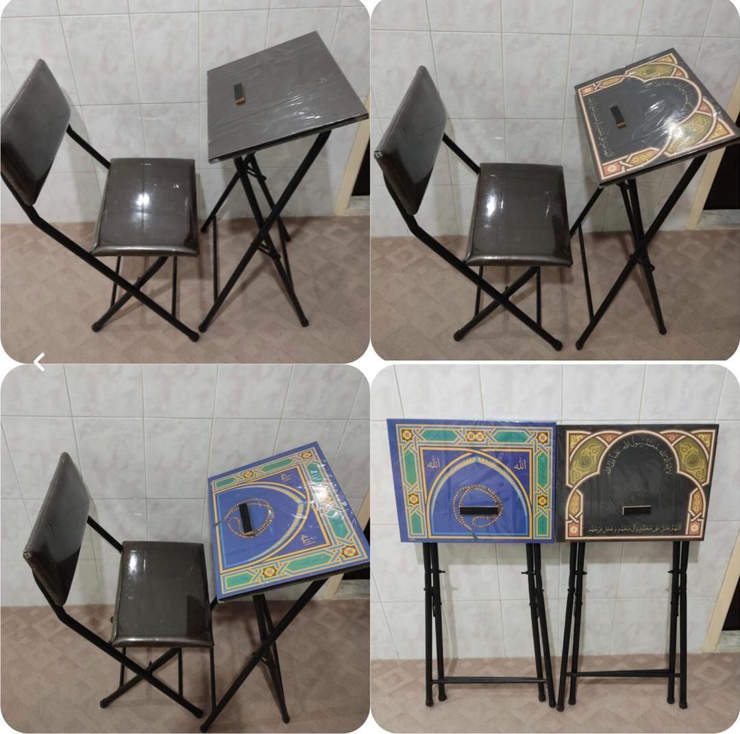 میز نماز و صندلی تاشو ساده و طرحدار و باکسدار|صندلی و نیمکت|قم, آذر (نکویی)|دیوار