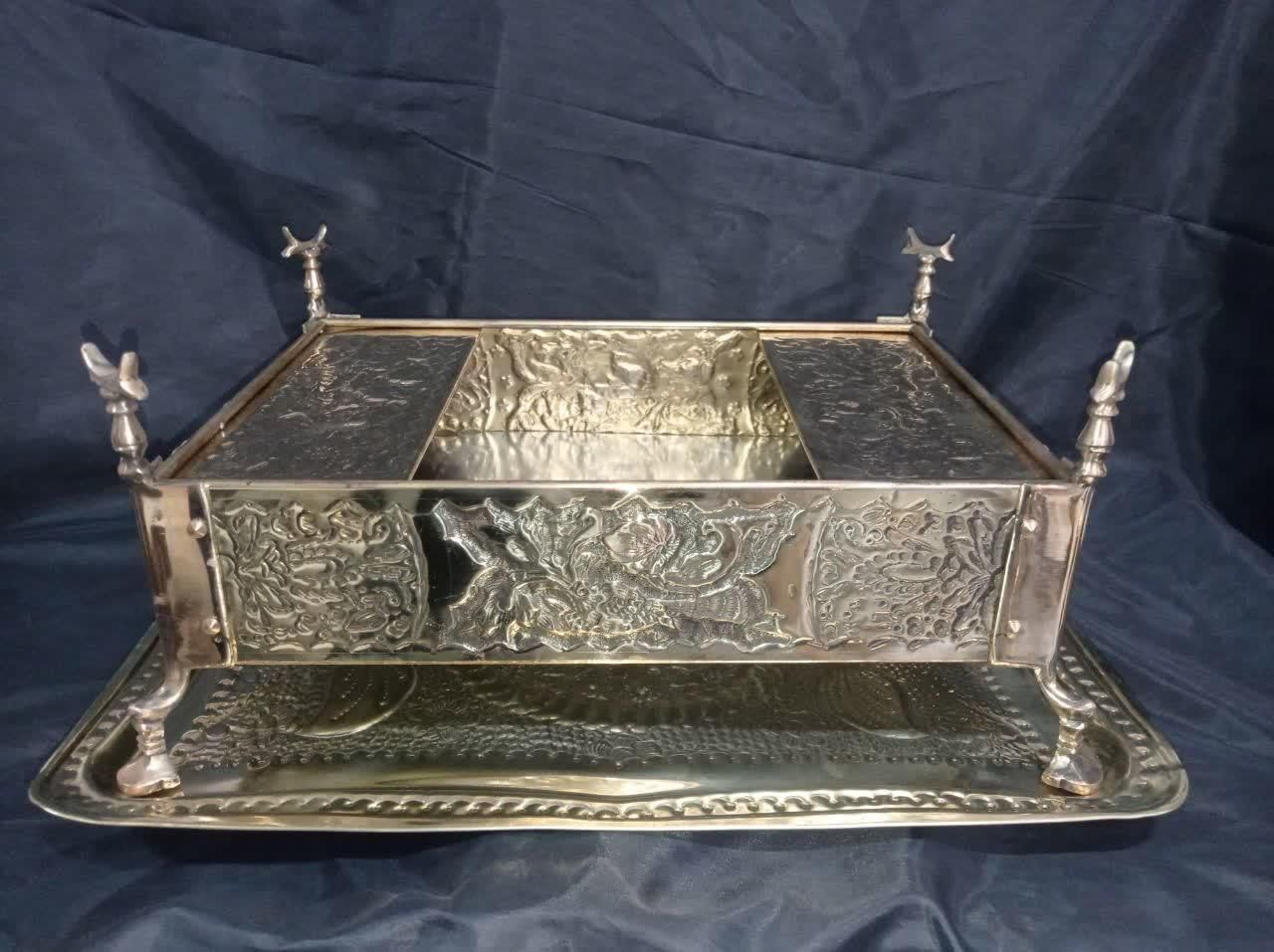 صنایع دستی برنجی مسی منقل سماوری ذغالی زغالی|صنایع دستی و سایر لوازم تزئینی|اصفهان, دستگرده|دیوار