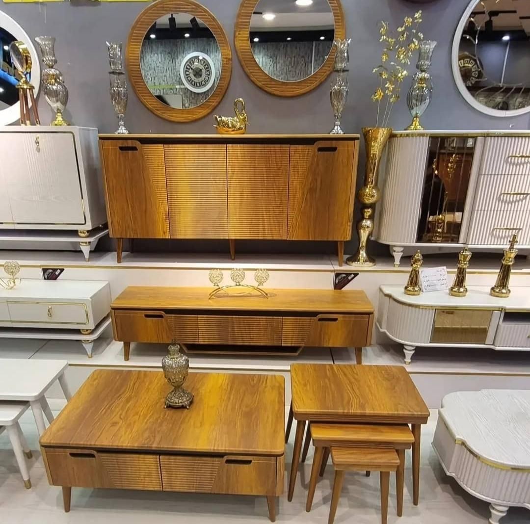 کنسول و میزتلویزیون ساردین چوب راش|بوفه، ویترین، کنسول|همدان, |دیوار