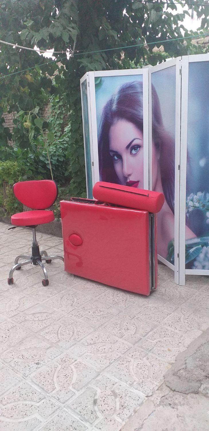 صندلی جکدار  تخت ماساژ تتو تابوره تخت پاکسازی|آرایشگاه و سالن‌های زیبایی|مشهد, طرق|دیوار