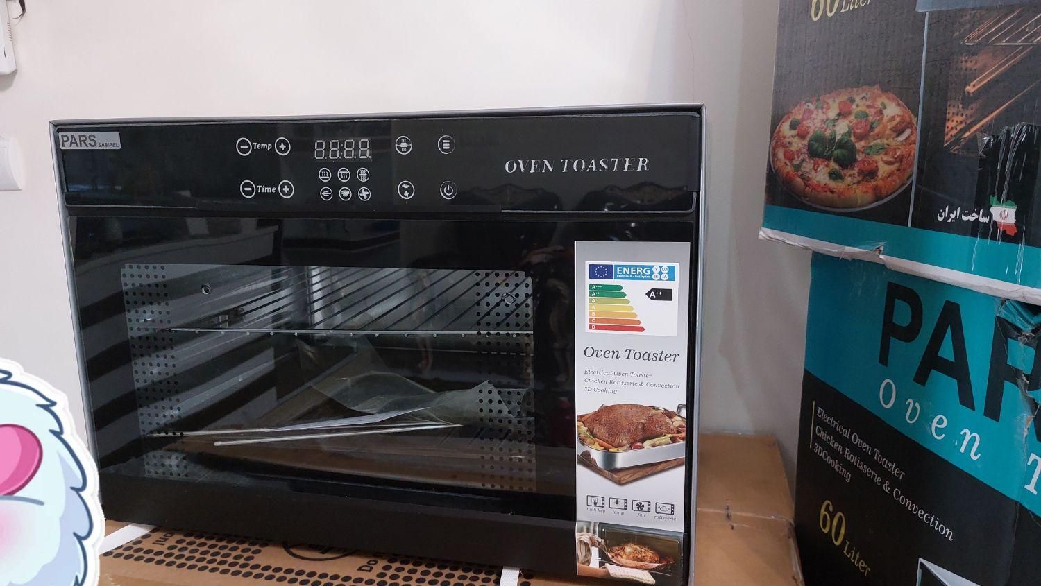توستر پارس60لیتری پنل لمس بالا و زیگمر۶۰لیتر|اجاق گاز و لوازم برقی پخت‌وپز|بروجرد, |دیوار