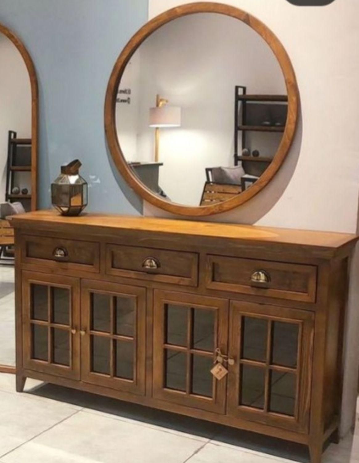 آینه و کنسول تمام چوب نئوکلاسیک|بوفه، ویترین، کنسول|تهران, بازار|دیوار