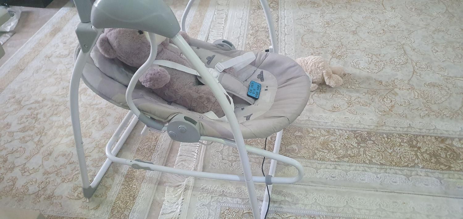 گهواره برقی کاملآسالم همراه کارتن و دفترچه و شارژر|اسباب و اثاث بچه|تهران, خاوران|دیوار