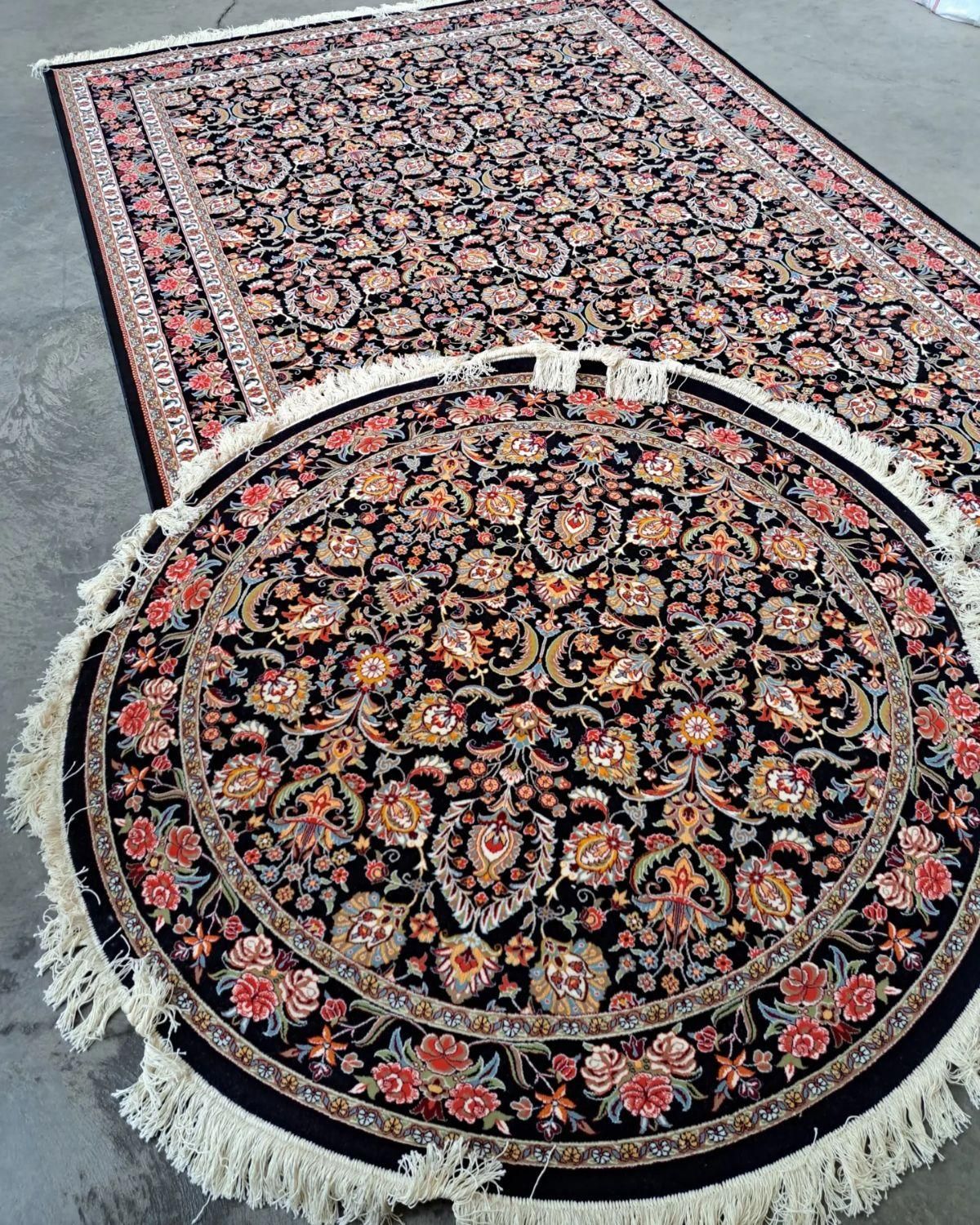 فرش ستاره کویریزد شاهکار ۷۰۰شانه افشان درباری|فرش|تهران, امام حسین|دیوار