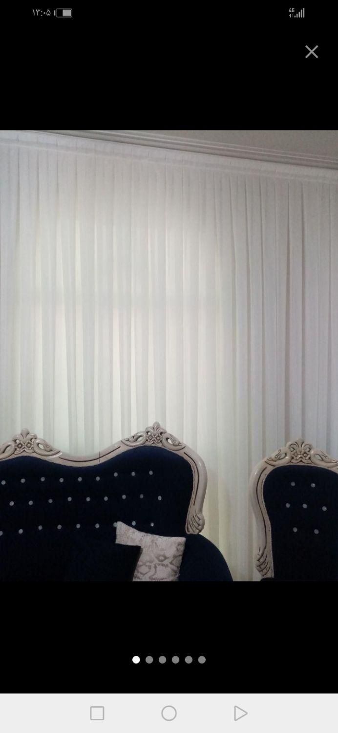 پرده حریر ساده استفاده نشده|پرده، رانر، رومیزی|مشهد, آزادشهر|دیوار