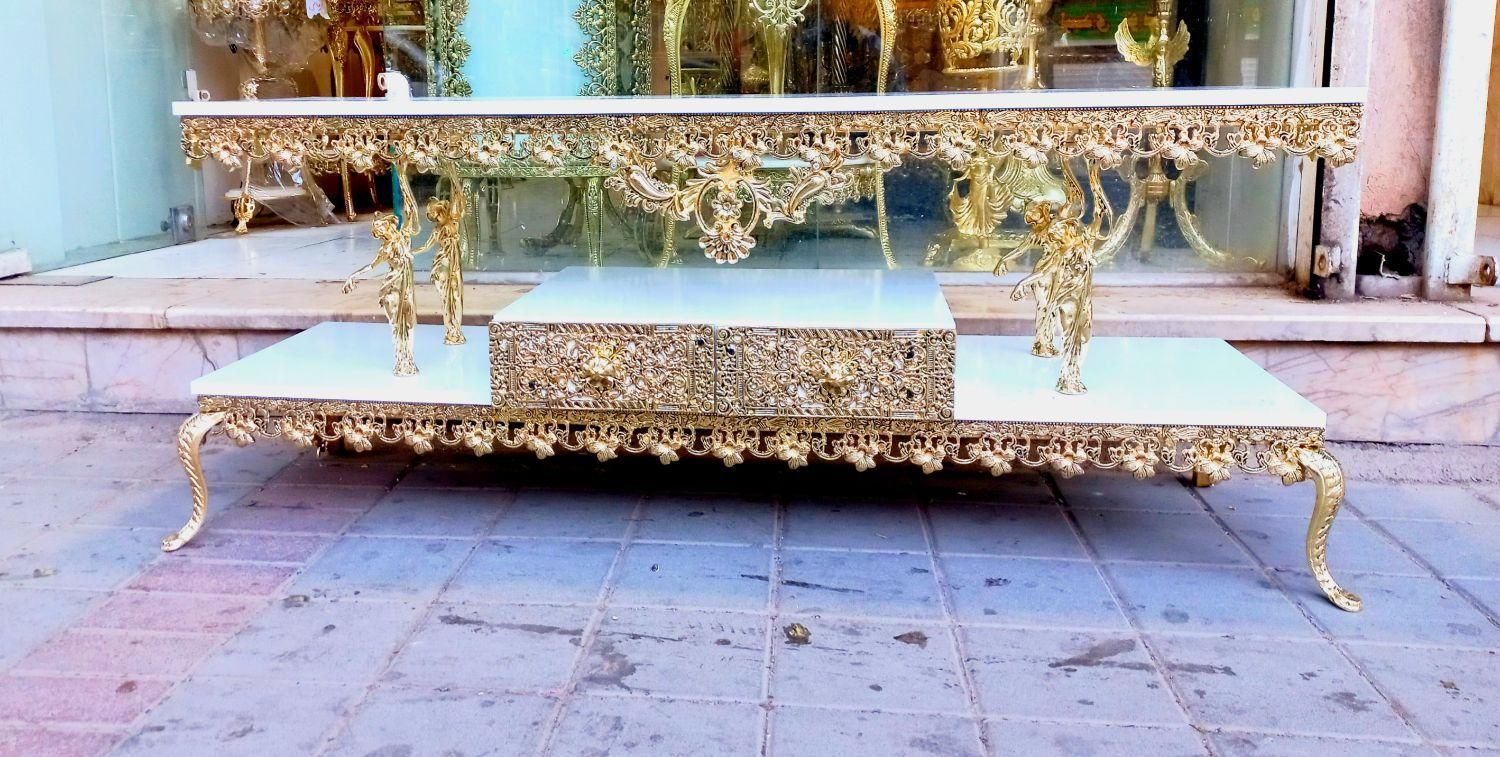 میز تلویزیون ال سی دی تی ویtv تلوزیون برنزی آلیاژ|میز تلویزیون|مشهد, ابوذر|دیوار