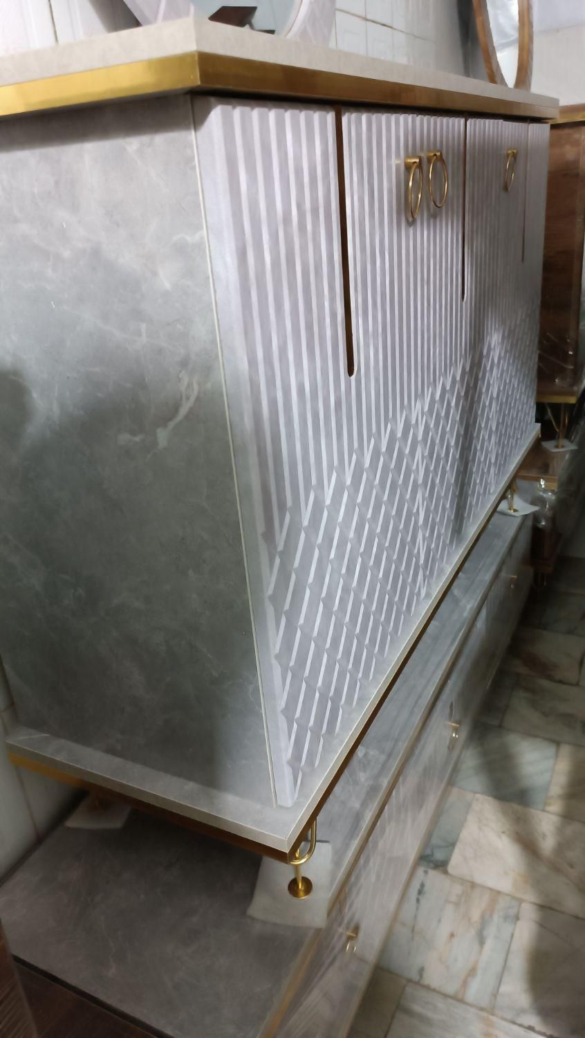 کنسول آینه + میزکنسول+ میز تلویزیون ست|بوفه، ویترین، کنسول|کرج, مهرویلا جنوبی|دیوار